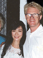 photo of patricia with ed begley junior at his birthday party