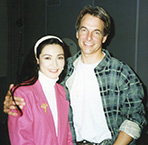 Patricia in a photo with Mark Harmon