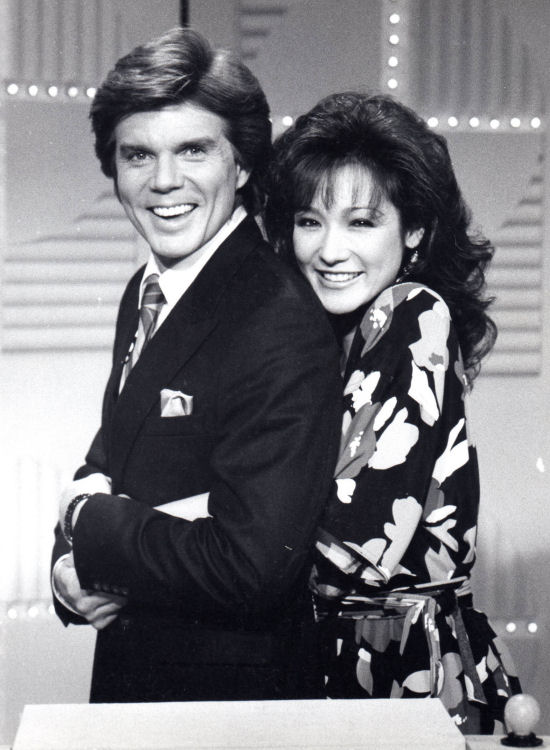 This slide is another photo of Patricia as a Game Show Model with John Davidson